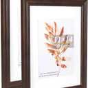 11x14 Picture Frames Rustic Brown Wood Pattern Set of 2 Photo Frames, for 8x10 with Mat or 11x14 Without Mat Gallery Wall Display Wood Frame