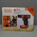 BLACK+DECKER 8V MAX 57-Piece Cordless Drill and Household Tool Kit for Home with Tool Storage Bag (BDCD8PK)