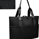 Foldable Travel Duffle Bag for Women, Gym Tote With Zipper Top Handle Handbag Large Shoulder Bag