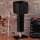 Lasnten 2 Pcs 4.5x4.5 Screw Jack Post 14.5" - 18.5" Height Range 24700 lbs Load Capacity Adjustable Temporary House Jacks for Leveling Flooring Basement Shore Beams Foundation Repair(Black)