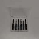 DKIBBITH 6 Packs M5 Combination Drill & Taps Bit Set, Screw Threading Tapping Tools in Size M5*0.8 with Anti-Rust Black Coating, 1/4" Hex Shank and Storage Case