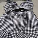 Blooming Jelly Women's High Waisted Bikini Sets Tummy Control Swim Skirt Two Piece Swim Suit 2025 Retro Swimsuit (Large, Black White Plaid)