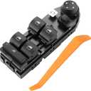 Front Left Driver Side Master Power Window Switch - Compatible for BMW X3 2.5L L6 - Gas, 3.0L L6 - Gas 2004-2010 - Replace Part 61313414354