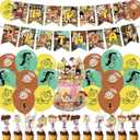 The Loud House Party Decorations,Loud House Birthday Party Supplies Includes Banner- Cake Topper - 24 Cupcake Toppers - 18 Balloons
