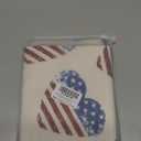 4th of July Pillow Covers 18x18 Inch Love Heat Flag Patriotic Decorative Throw Pillows Independence Day Liberty Outdoor Patio Cushion Case for Sofa Couch Home Decor