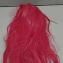 FantaLook Long Straight Hot Pink Cosplay Wig with 2 Ponytails for Women Halloween Party Costume