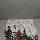 Christmas Pillow Covers 20x20 Inch Set of 2 Red Black Grey ChristmasTrees Throw Pillowscase, Xmas SnowflakesHoliday Outdoor Decorative Farm house Winter DecorCushionCovers for Home Sofa Bed