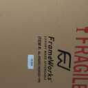 FrameWorks 16x20 with 11x14 Mat  Brass Gold Deluxe Modern Aluminum Picture Frame with Tempered Glass and Removable Mat