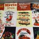 Christmas Plaid Throw Blanket Christmas Movies Watching Blanket Soft Warm Cozy Fleece Flannel Blanket Fall Microfiber Blanket for Couch Sofa Bed (Christmas,40x50Inch)