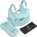 Zomaple Mastectomy Recovery Pillow + Strap, Gel Pack & Seat Belt Cover Post-Op Essentials, Breast Augmentation/Reduction & Mastectomy Recovery Supplies Washable Cover for Comfort & Support