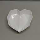 Breakable Heart Mold  Flexible Heart Molds Silicone for Baking & Freezing, Small 7.3"x6.5"x2.2" Heat-Resistant Cake Mold  Easy Demolding Valentines Day Molds for Cakes, Chocolate & Freezer Desserts