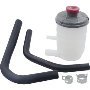 Power Steering Fluid Reservior with Suction and Return line Hose for Honda Accord L4 2.4L 2003-2007