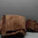 EVERGRACE Velvet Quilt Set King Size, Luxurious Soft Quilted Bedding Sets, Lightweight Velvet Comforter for All Season, Striped Channel Bedspread Coverlet with 2 Shams, Red Rust Brown