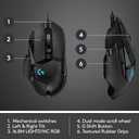 Logitech G502 Hero High Performance Wired Gaming Mouse, Hero 25K Sensor, 25,600 DPI, RGB, Adjustable Weights, 11 Programmable Buttons, On-Board Memory, PC/Mac - Black