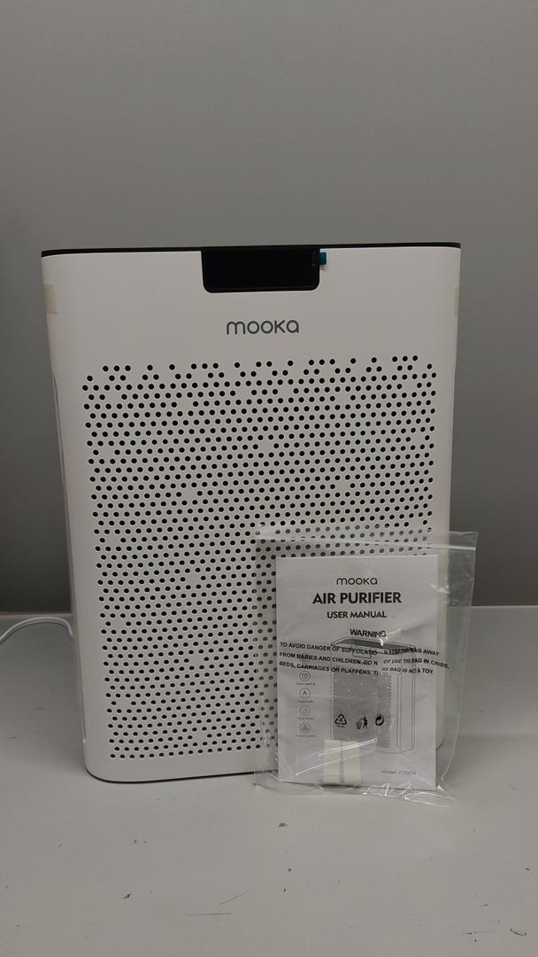 Air Purifiers for Home Large Room 2200 Ft² with Washable Filters, MOOKA H13 HEPA Air Purifier for Home Pets Bedroom with Fragrance, Air Cleaner for Smoke Dust Pollen Pets Hair Odor, KJ190 White