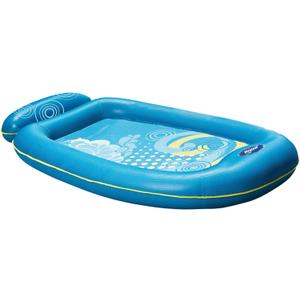 Aqua Comfort Pool Float Lounge Inflatable Pool Floats for Adults with Headrest and Footrest Bubble Waves