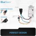 2 x BlueStars DC Motor Speed Controller 9-60V 12V 24V 36V 48V 60V 20A 25KHZ PWM Motor Speed Controller with Forward-Brake-Reverse Switch & Adjustable Potentiometer