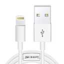 Apple Original Cable [Apple MFi Certified] Lightning to USB Cable Compatible iPhone 13/12/11 Pro Max/XS MAX/XR/XS/X/8/7/Plus/6S iPad AirPods,iPod Touch (2M/6.6FT) Original Certified - White