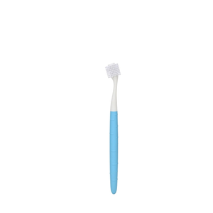 Dental Care Brush (Soft Bristles) 1ea - 360 Degree Soft Silicone Toothbrush for Cat and Small Dog with Horizontal Head & Easy Grip Handle (Include 1Pcs Replacement Brush Heads)