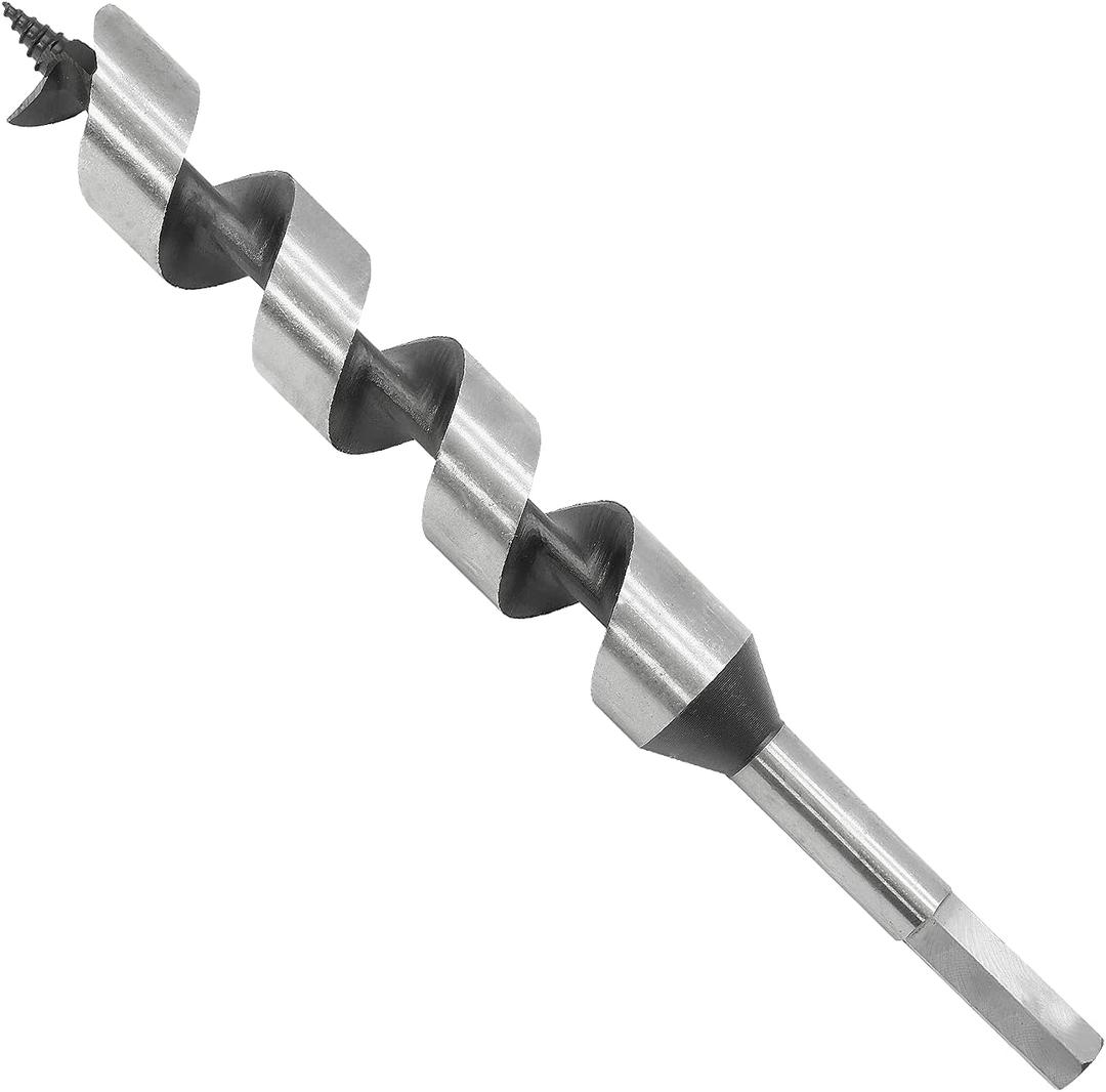 1 Inch Diameter Wood Auger Drill Bit, 9 Inch (230mm) Length Ship Auger Bit Wood Hole Cutter for Hardwood, Softwood