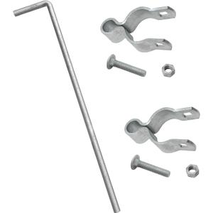 VIVIDA 1-5/8" x 32" Gate Drop Rod, Heavy Duty Gate Cane Bolt for Chain Link Fence, Drop Rod for Single or Double Door, Chain Link Fence Parts, 1 Pack