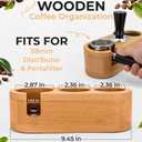 SIRCLES Espresso Tamping Station 58mm - Premium 3-in-1 Espresso Tamper Station, Distributer and Portafilter Holder - Espresso Organizer Station