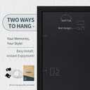 Black 13x19 Picture Frame - 3 Pack, Solid Wood Poster Frame, HD Tempered Glass, Room, Office, Gallery, Studio, and Hallway Decor - Wall Hanging