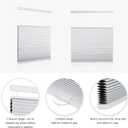 MYshade Top Down Bottom Up Shade Cordless Cellular Shades Blackout Blinds for Indoor Windows Room Darkening Window Blinds & Shades Easy to Install 32" W X 72" H (White)