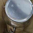 2 Gallon Extra Large Iced Beverage Dispenser – Glass Mason Jar Drink & Beverage Container with Metal Spigot and Lid