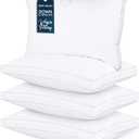 Utopia Bedding Bed Pillows for Sleeping Queen Size (White), Set of 4, Cooling Hotel Quality, Gusseted Pillow for Back, Stomach or Side Sleepers