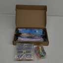 48 Pcs Pixel Miner Party Favors Pixelated Mining Birthday Party Supplies, Include 12 Pixel Miner Sunglasses, 12 Pixelated Theme Bracelet, 12 Pixelated Mining Keychains and 12 Pixel Mine Party Bag