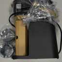 Single Serve One Cup Coffee Maker, for K Cups and Grounds, Mini Coffee Maker with Portable Handle, 6 to 12 Oz Brew Size, for Travel, Camping, Office, RV and Dorm, 120V, Black and Gold