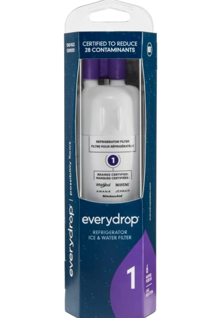 everydrop by Whirlpool Ice and Water Refrigerator Filter 1, EDR1RXD1, Single-Pack , Purple