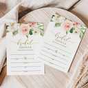 50 Trendy Watercolor Floral Invitations and Envelopes (Large Size 5x7) - Birthday Party, Wedding Invitation, Bridal Shower, Engagement, Rehearsal, Retirement, Baby Shower - Any Occasion (50 Pack)