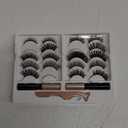 Magnetic Eyelashes with Eyeliner Kit- 10 Pairs Premium 3D Natural Look Reusable Eyelashes with Tweezers Applicator, Strong Magnetic Eyeliner and Lashes Set by DEJAVIA, No Glue Needed