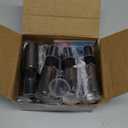 longway 15 PCS Spray Bottles, 0.5oz/15ml Amber Empty Fine Mist Spray Bottle Dispenser with Cap, Small Refillable Liquid Containers with 1pcs Funnel and 18pcs Labels