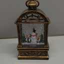 Christmas Snow Globe, Musical Glitter Lantern, Battery Operated Lantern, Swirling Snow Lantern, Christmas Tabletop Ornament, Glittering Festival Lantern for Christmas Festival Decoration