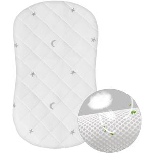 Waterproof Bassinet Mattress Pad Cover Compatible with Halo Bassinest Swivel, Glide Sleeper, Waterproof Bassinet Mattress Protector, Breathable Proven to Reduce Suffocation Risk, Grey Star Waterproof Bassinet Mattress Pad Cover Compatible with Halo Bassinest Swivel, Glide Sleeper, Waterproof Bassinet Mattress Protector, Breathable Proven to Reduce Suffocation Risk, Grey Star