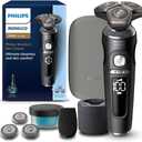 Philips Norelco Shaver Series 9000 Prestige, Wet and Dry Electric Shaver, Lift & Cut Shaving System, SenseIQ Technology, Precision Trimmer, Cleaning Pod, Premium Pouch, Black Matte, Model SP9840/90