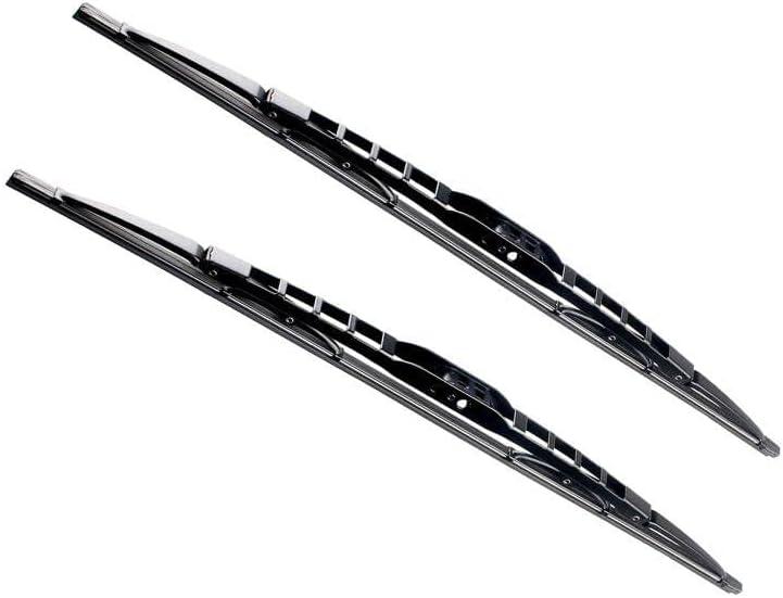 OEM Quality 18" + 18" Premium All-Seasons Metal Frame J-Hook Windshield Wiper Blades(Set of 2)