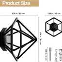 LiaMeE Coat Hooks Wall Mount for Hanging, Heavy Duty Towel Hooks for Bathrooms, Decorative Wall Hooks for Living Room, Bedroom, Entryway (Black, 4Pcs)