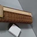 UNISHADES Cordless Bamboo Roman Shades for Windows, Blinds Size (31.5" W 64" H) Colour (Highfield Teak)
