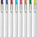 Uni-Ball One Retractable Gel Pen, 0.5mm Micro Tip, Assorted Ink Colors, 8 Pens