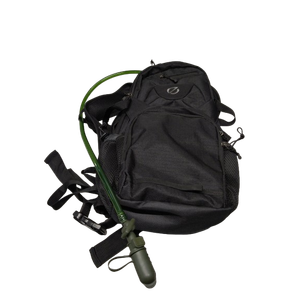 Slim Biking Hiking Backpack Black Airmesh Back Lightweight