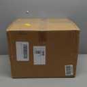 Milk Glass Ceiling Light Fixture - Antique Brass Semi Flush Mount Pendant Light for Kitchen, Hallway, and Bedroom (White, 9 inch)