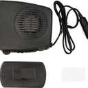 Car Heater, 2 in 1 Modes Fast Heating Cooling Fanswith Cigarette Lighter Plug 360 Rotary Base, 200W 12V Portable Window Defroster Auto Car Heater Windshield Defogger Automobile Windscreen Heater