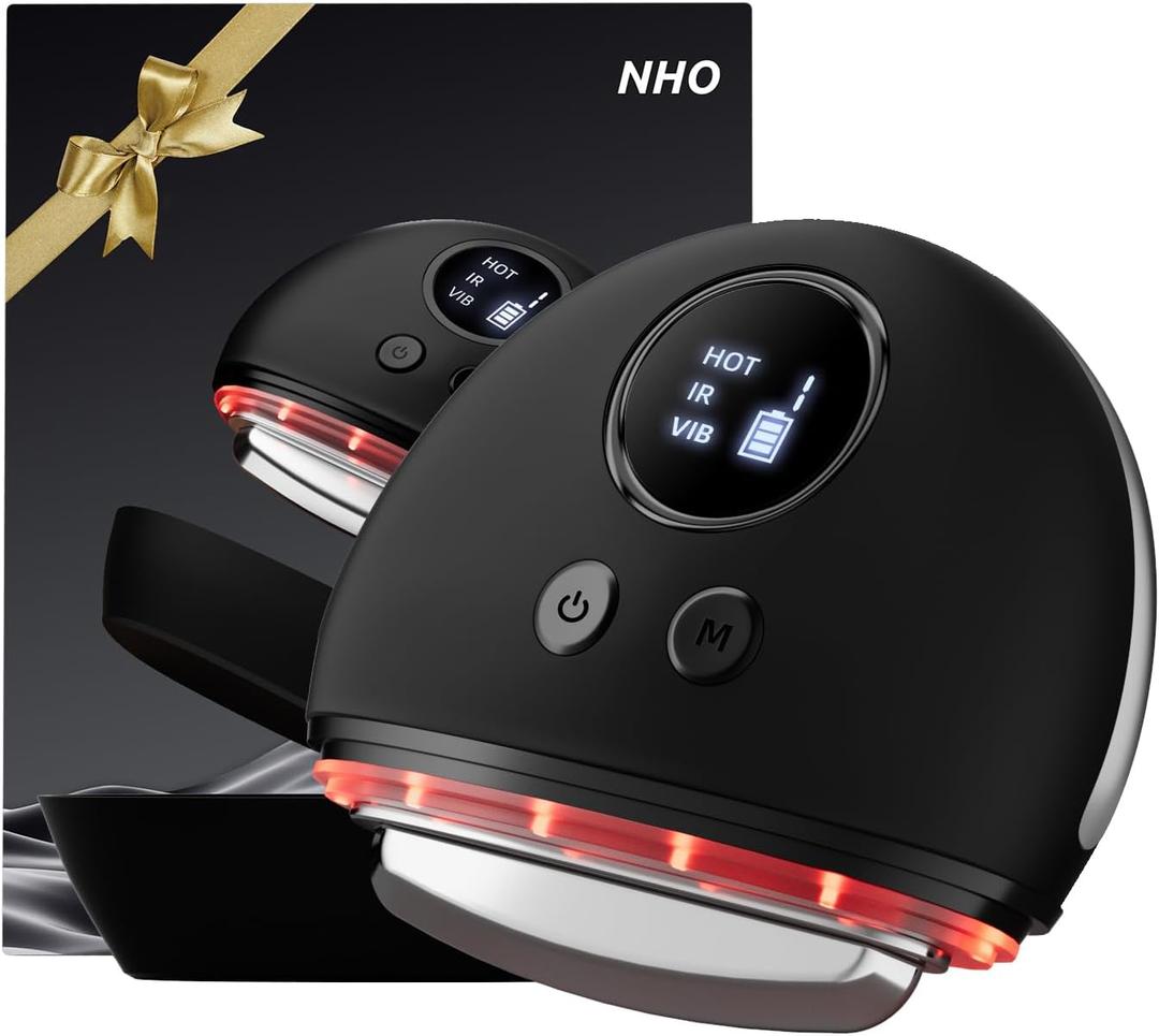 NHO Electric Fascia Knife, Heating and Vibration, Muscle Scraper Tool, Fascia Blaster, Fascia Tool Massage Tools for Deep Tissue, IASTM, Trigger Point Massage Tool, Gua Sha, Myofascial Release Tool