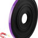 Magnetic Tape Roll Thin Strips, 0.39 Inch x 33 Feet Magnetic Board Dividers Whiteboard Graphic Decorative Tape Marking Line for Classroom Office Art Accessories(Purple)