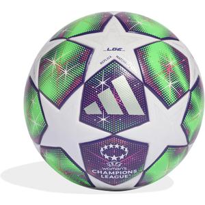 adidas UEFA Champions League Soccer Ball (5, White/Solar Yellow/Rich Purple)