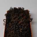 GORGIUS Veralux Blend Human Hair Glueless Curly Wig with Bangs Natural Black Synthetic Curtain Bang with Realistic Scalp Put On and Go 20 Inch